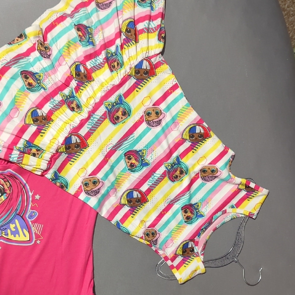 L.O.L. Surprise! Kids Dress - Pink and Yellow Stripes